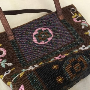 Vintage Colorful Beaded Bag