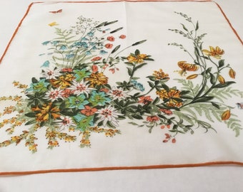 Vintage Handkerchief / Colette Wildflowers