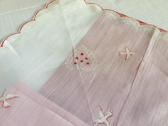 Vintage Handkerchief / Burmel Valentine - image 6