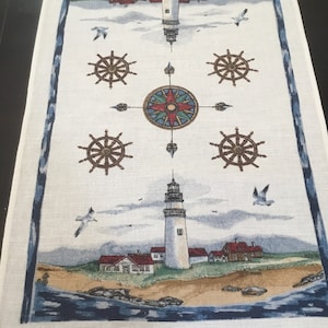 Vintage Tea Towel  / Souvenir Linen “Boston”
