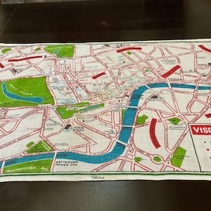 Vintage Linen Tea Towel / Visitor’s London / by Ulster / Made in Ireland