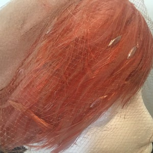 Vintage Valerie Modes Hat with Veil and Feathers