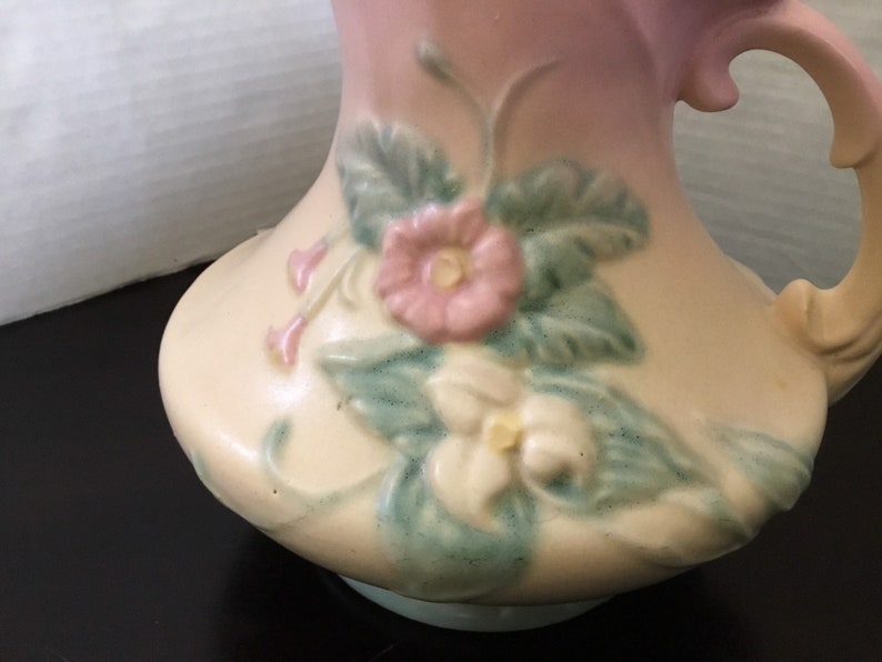 Vintage Pitcher Hull Potteries Wildflowers
