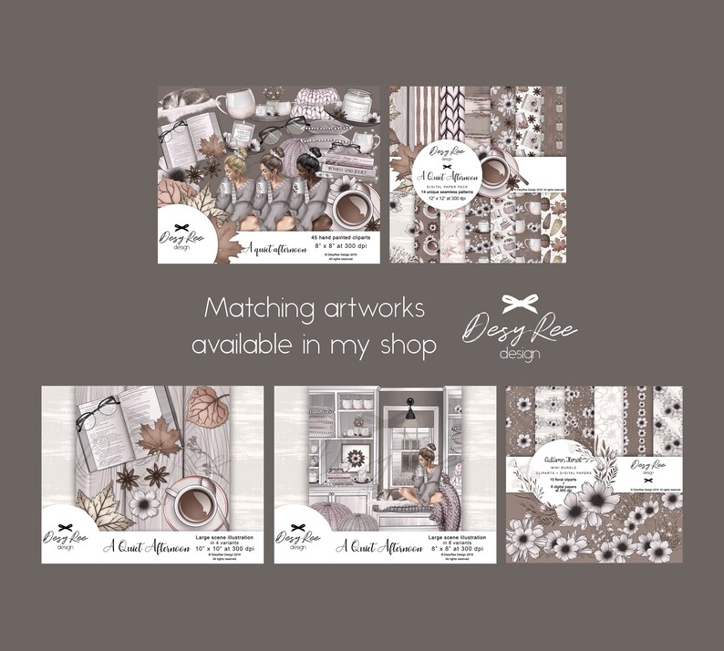 Download Fall Palette Brush Strokes Brown Taupe Grey Copper Clip ...