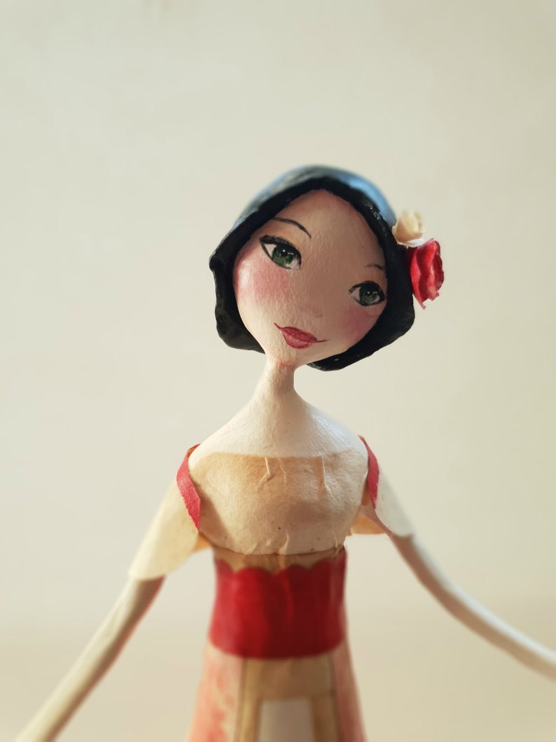 Paper Mache Doll, Paper Clay Sculpture, Woman Sculpture Etsy