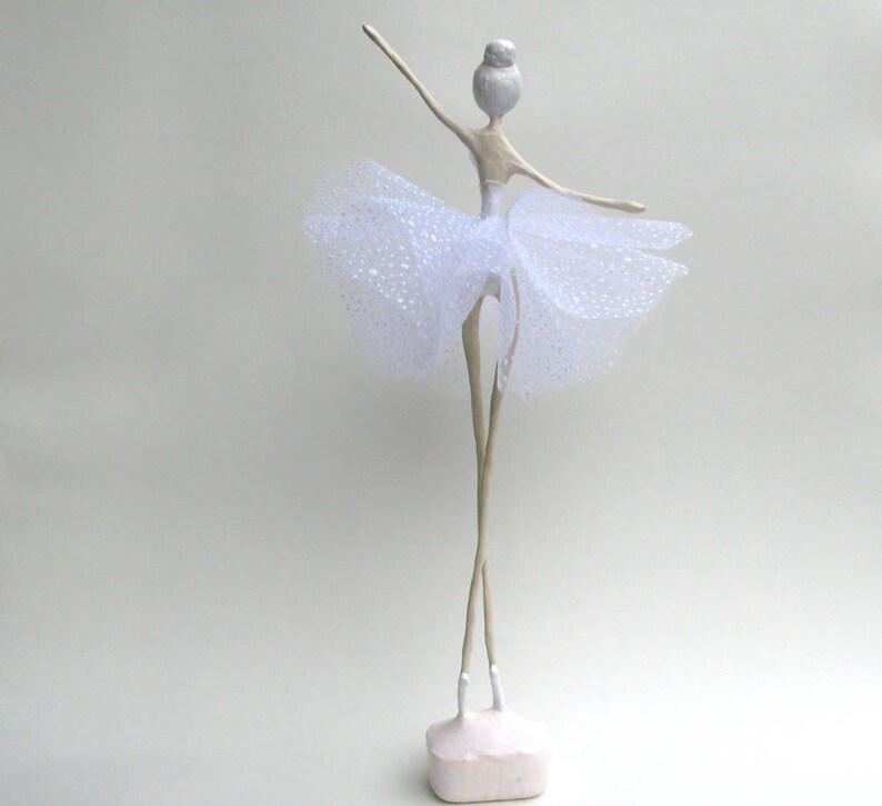 Dancer Sculpture Paper Mache Ballerina Statue Ballet Dancer Etsy