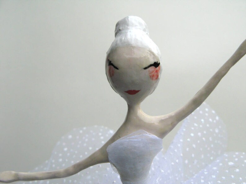 Dancer Sculpture Paper Mache Ballerina Statue Ballet Dancer Etsy