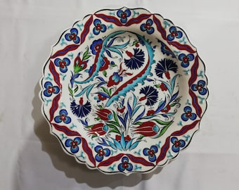 Special hand made ceramic wall plate