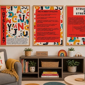 Dyslexia Awareness Month Bulletin Board Posters | Facts about Dyslexia | Celebrate Neurodiversity October Classroom Different Ability Poster