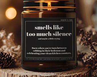 Empty Nest Candle | Funny Gift for Empty Nester Moms & Dads | Sarcastic College Parent Gift | College Send Off Candle | Clean House Humor