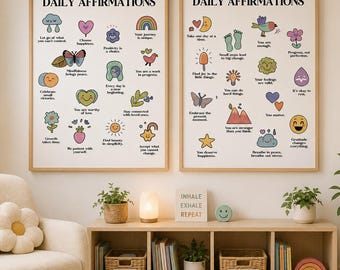 Mentale Gesundheit Poster | Dinge, an die man sich erinnern sollte Druckbare Kunst | Therapie Büro Dekor | Psychiaterin, Sozialpädagogin, Sozialarbeiterin