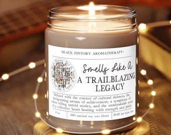 Black History Candle | African American US History Gift | Black History Month Live it Learn it Make it 365 days a Year | February Gifts