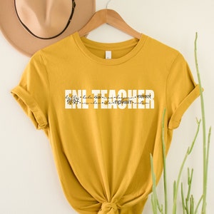 ENL Teacher Shirt | English as a New Language TShirt | Teach Multilingual Learners Team Tee | Linguist Hello Gift | Foreign Language