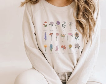 floral sweatshirt