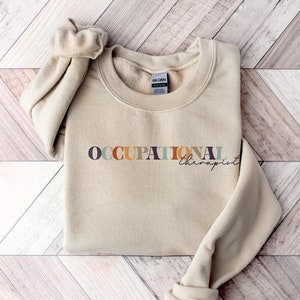 Occupational Therapy Sweatshirt | Motivate OT Occupational Therapist Crewneck | Grad Thank you Graphic Shirt Gift, OT Life Back to School