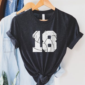 Volleyball Number Shirt | Vball Mom Dad Custom Numbers TShirt | Personalized Girls Varsity JV Travel Team Club Tees | Gift Jersey Number Tee