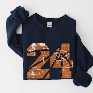 Basketball Number Sweatshirt | Baller Mom Dad Custom Numbers Shirt | Personalized Athlete Mama Hoodie | Gift for Moms, Dads, Players Jersey