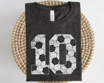 Soccer Number TShirt | Soccer Mom Shirt | Custom Numbers TShirt | Personalized Boys Varsity JV Travel Team Club Tees | Mama Gift Jersey Tee