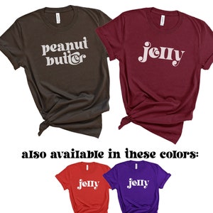 Peanut Butter and Jelly Group Costume Shirts | Matching Halloween Costumes Friends & Family | Strawberry, Grape Jam | Adult Kids Youth Baby