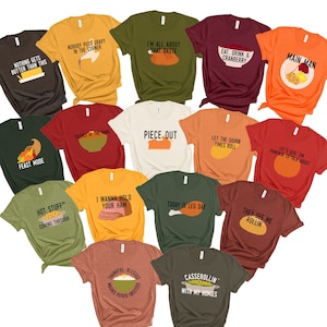 Family Thanksgiving Shirts | Funny Group Food Pun Shirts | Funny Friends & Family Friendsgiving TShirt | Family Reunion Cousins Cute Tees