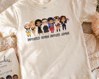 Girls Feminist TShirt | Empowered Girl Kid's Tee | Strong Women Feminism Youth and Adult Shirt | Gift for Friend Mom | Women's History Month