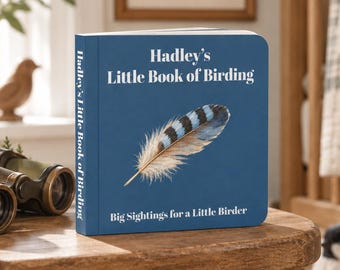 Personalized Birding Baby Board Book | Custom Little Birder Book Gift | Bird Lover Mom Dad Grandma Grandpa Gift | Birder First Birthday
