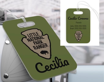 National Park Diaper Bag Tag | Custom US National Parks Bag ID | Personalized Baby Shower Gifts | Identification Backpack Tag | Baby Gift