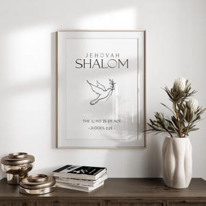 14 Names of God Poster Set | Minimalist Christian Wall Art | Old ...