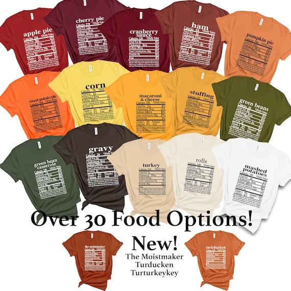 Thanksgiving Cherry Pie Nutritional Facts Gift T-Shirt Thanksgiving Cherry Pie Nutritional Facts Gift T-Shirt