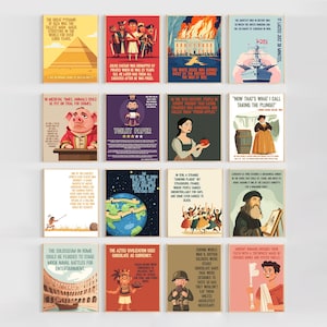 Carteles de datos curiosos sobre historia / Carteles para tablones de anuncios con datos curiosos sobre estudios sociales / Aula de estudios sociales / Historia AP de escuela secundaria / Escuela secundaria