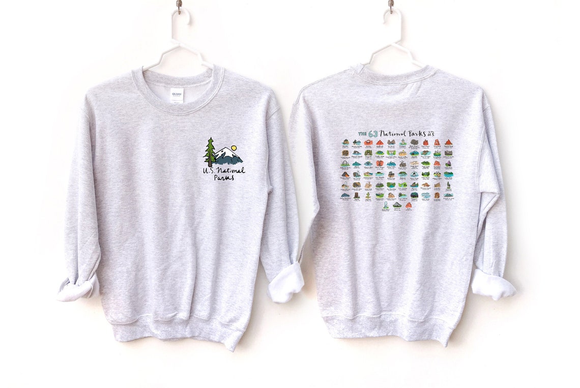 The 63 National Parks Sweatshirt US National Park NP image 1