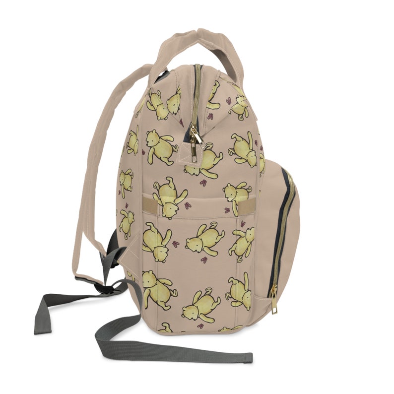 Winnie the Pooh Diaper Bag | Personalized Classic Pooh Multifunctional | Baby Shower Gift | Baby Backpack Diaper Bag | Baby Bags for Girls image 7