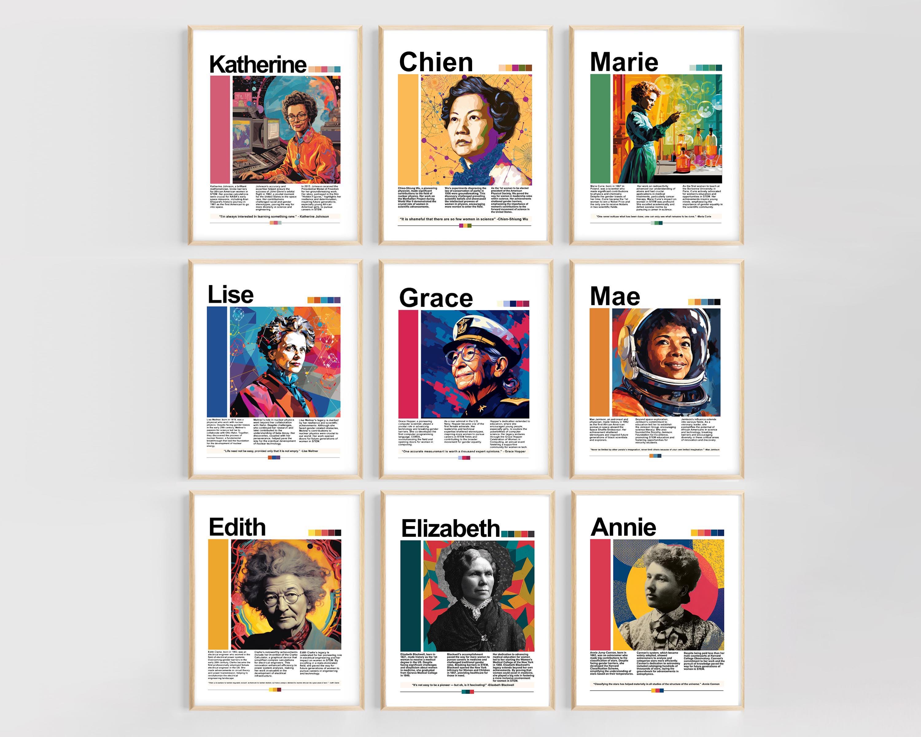 Women in STEM Bulletin Board | Women in Science Math Posters | Women's ...