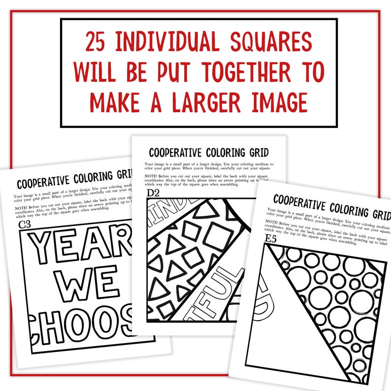 Collaborative Coloring Poster | Classroom Community Art Project ...