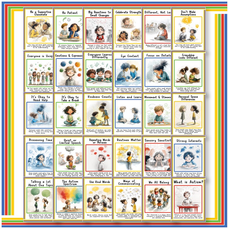 Autism Awareness Month Bulletin Board | Neurodiversity Posters ...