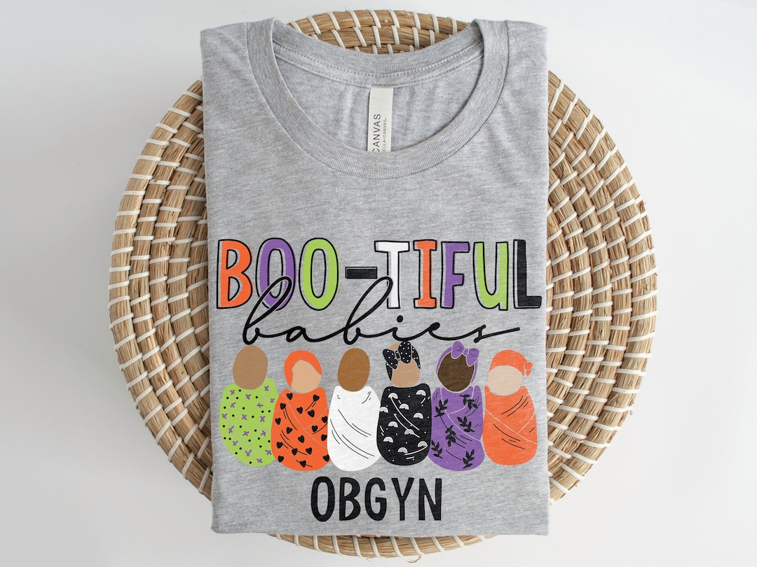 Halloween OBGYN Shirt | Fall Cute October OB/GYN Rn Babies Tshirt | Fun ...