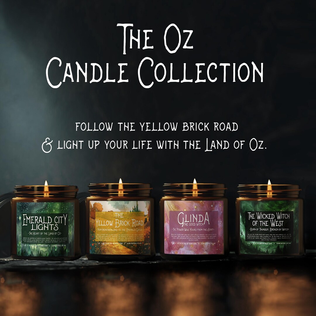 Wizard of Oz Candle Set Literary Book Candle Collection Gift