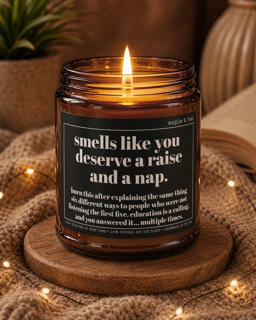 Funny Teacher Appreciation Candle Gift | End of School Year Teacher ...