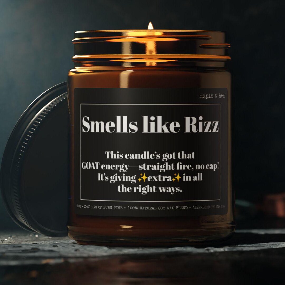 Rizz Candle | Funny Teen Gift | Rizz Gen Alpha Middle School Funny ...