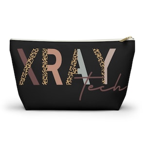 Xray Tech Leopard Print Accessory Pouch Rad Tech Cosmetic 