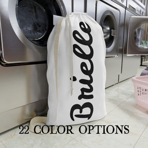 Linen Laundry Bag Large Custom Color and Size Linen Laundry 
