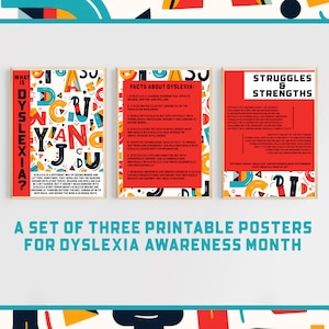 Dyslexia Awareness Month Bulletin Board Posters | Facts about Dyslexia | Celebrate Neurodiversity October Classroom Different Ability Poster