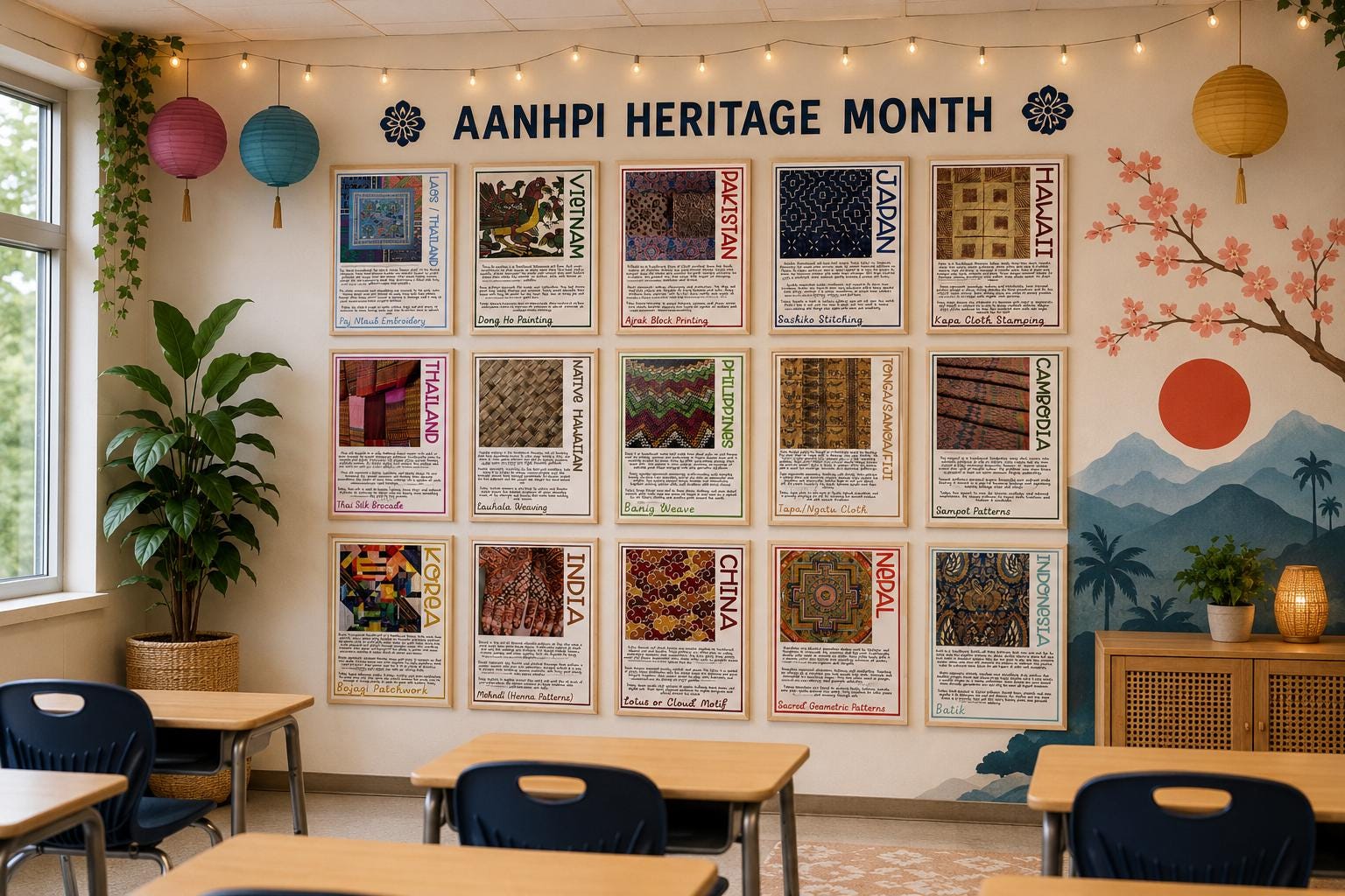 AANHPI Heritage Month Posters | 15 AAPI Cultural Designs and Textiles ...