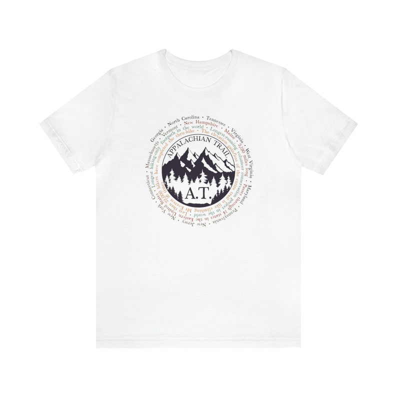 Appalachian Trail Shirt | AT Thru Hiker Shirt | Appalachian Trail Gift | Backpacking Shirt | Hiking Gift | Appalachian Trail Finisher Shirt White