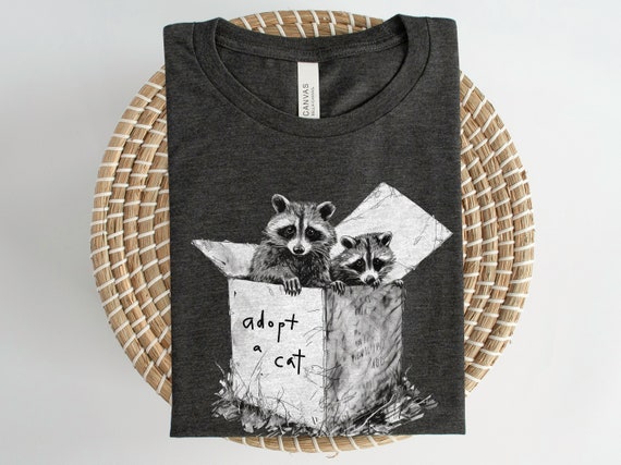 Raccoon Meow T-Shirt Funny Vintage Gifts Shirt For Lovers Raccoon Meow T-Shirt Funny Vintage Gifts Shirt For Lovers