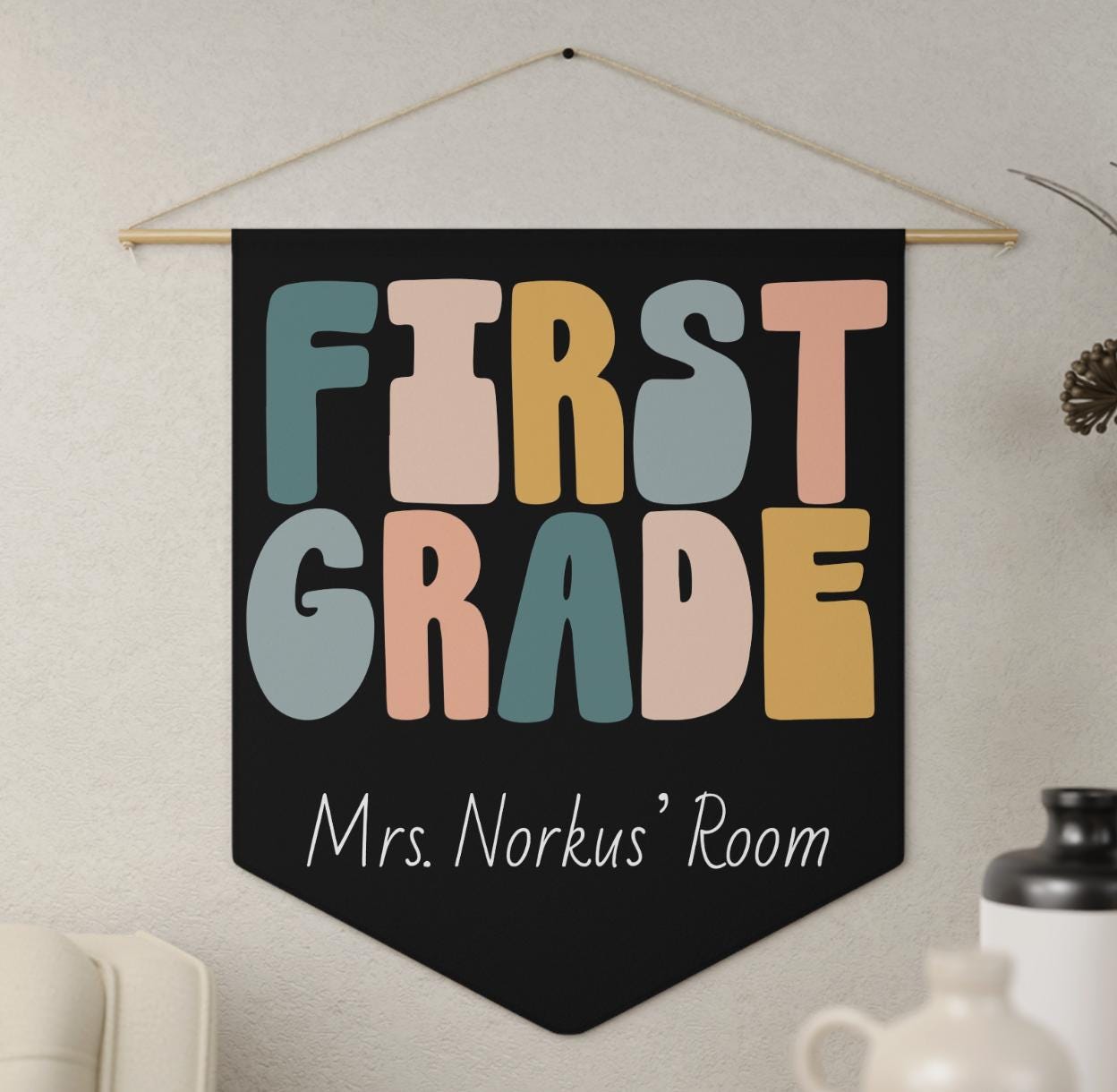 Personalized 1st Grade Teacher Door Sign | First Grade Custom Name ...