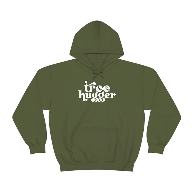 Sudadera "Amante de la Tierra" / Camiseta del Día de la Tierra / Camiseta "Ama la Tierra" para amantes de la naturaleza / Camiseta "Madre Tierra Boho" para mujer, hombre y unisex, estilo hippie / Árboles y plantas Military Green