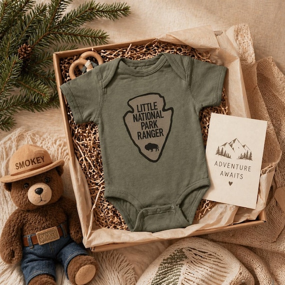 National Park Baby | Little National Park Ranger Bodysuit | National Parks Baby Junior Park Shirt | Nursery Shower Gift | Camp Outdoors