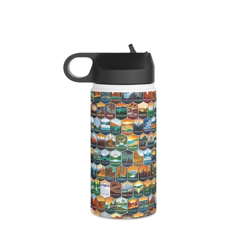 National Park Water Bottle Stainless Steel US Parks Travel Etsy