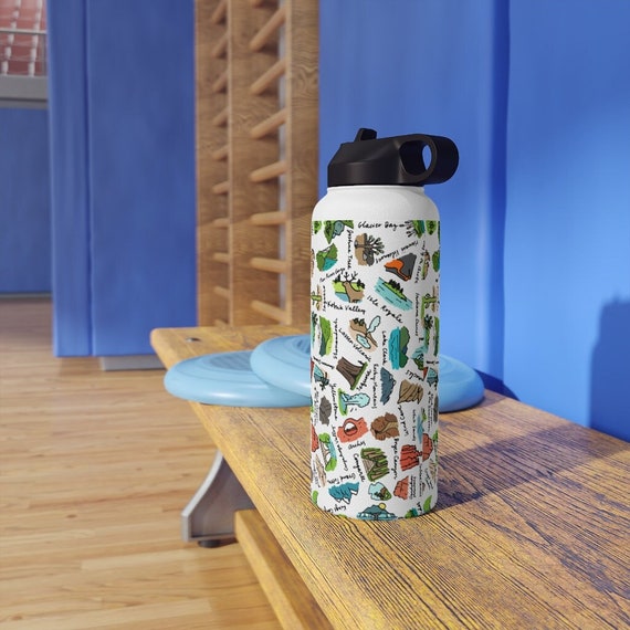 National Park Stainless Steel Water Bottle US Parks Travel 